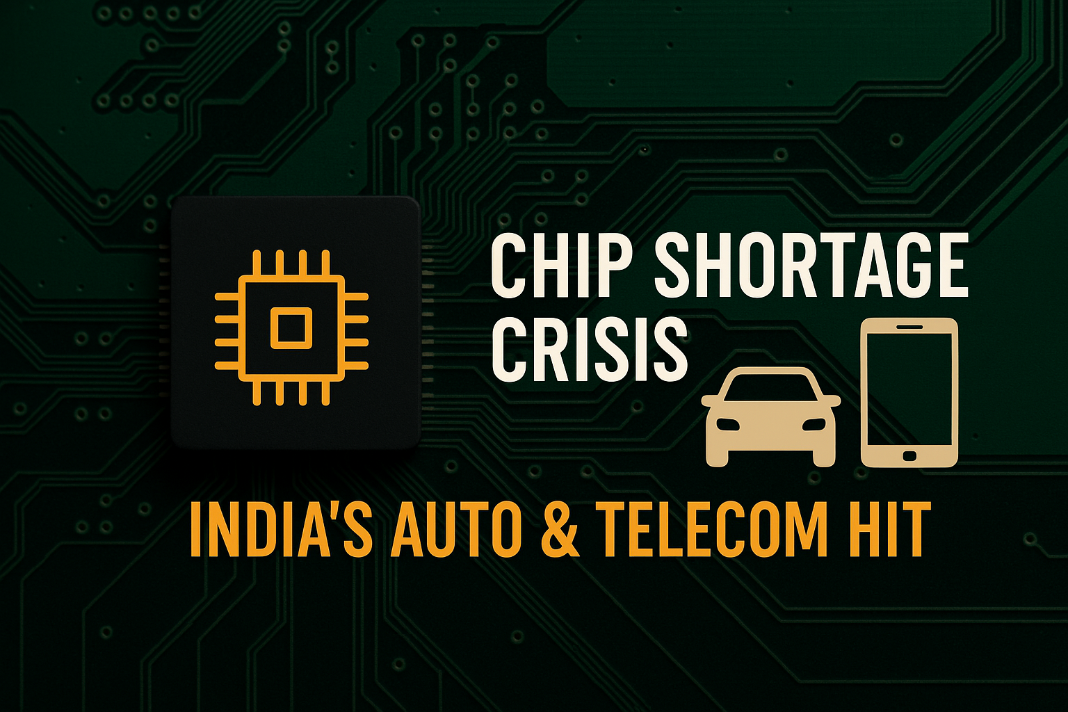 India’s Chip Shortage: Auto & Telecom at Risk
