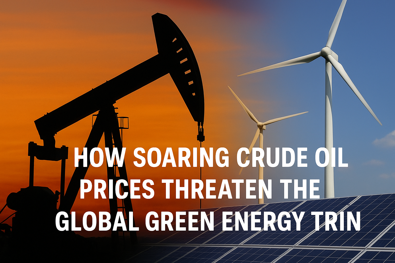 Crude Oil Prices Threaten the Global Green Energy Transition