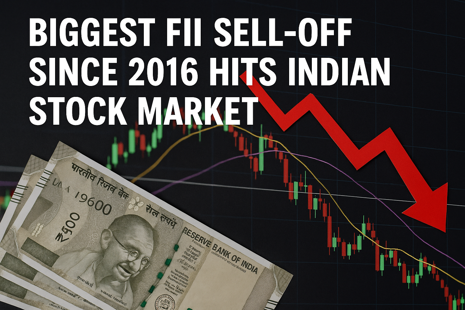 Biggest FII Sell-Off Since 2016 Hits Indian Stock Market