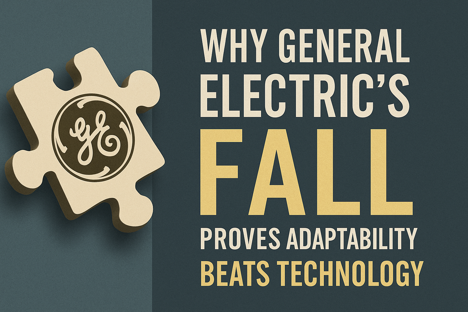 Why General Electric’s Fall Proves Adaptability Beats Technology