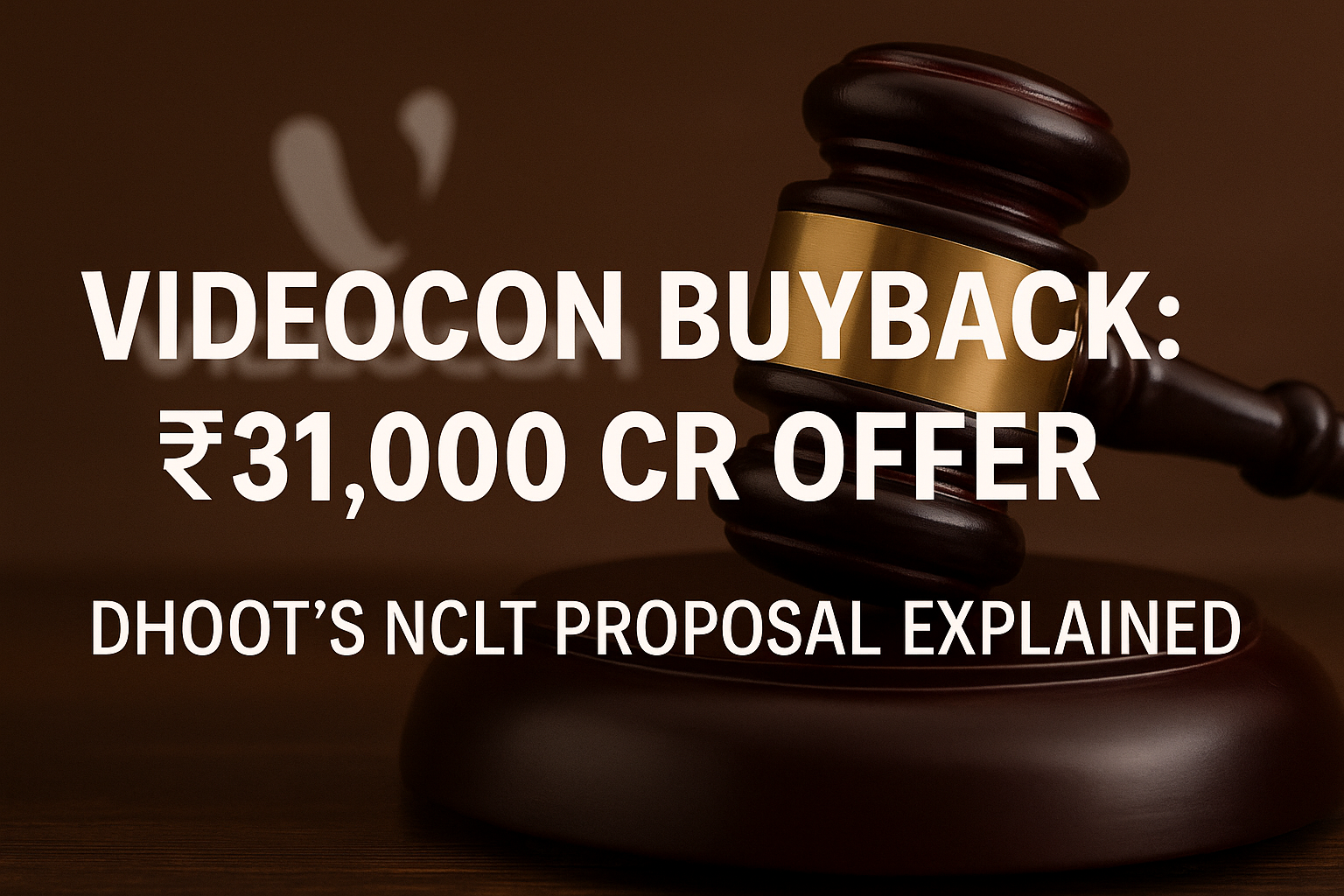 Videocon Buyback: Dhoot’s ₹31,000 Cr Offer Matters for NCLT