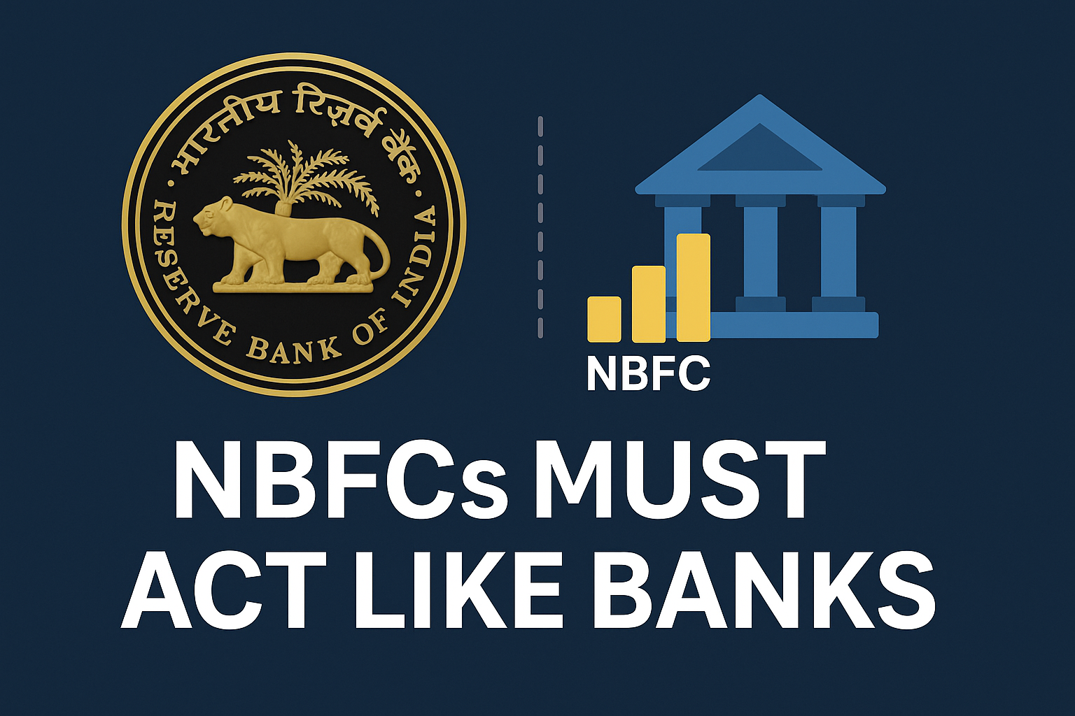 RBI Warns: Big NBFCs Must Act Like Banks or Shrink