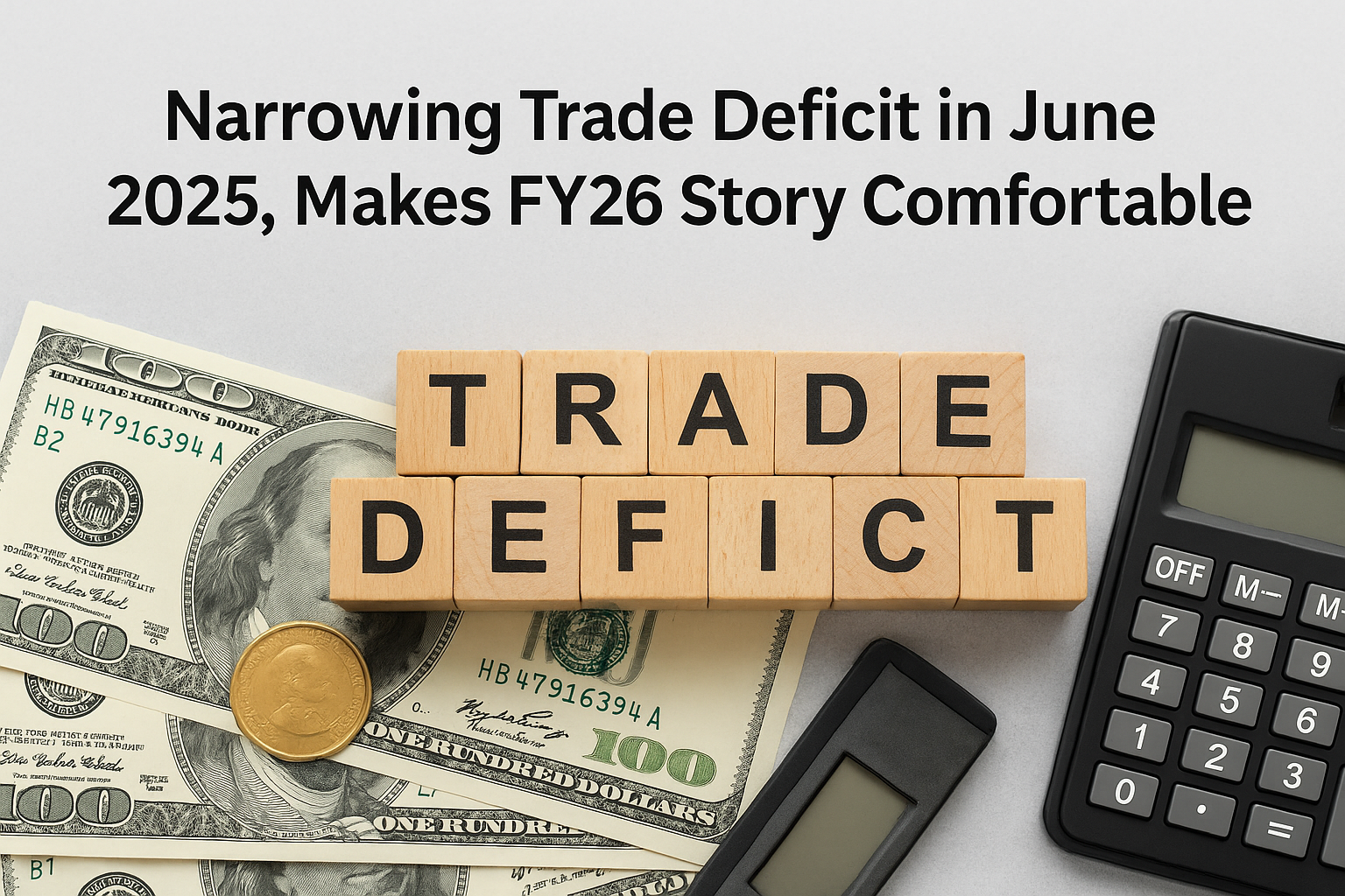 India’s Trade Deficit Narrows in June 2025: FY26 Outlook Brightens