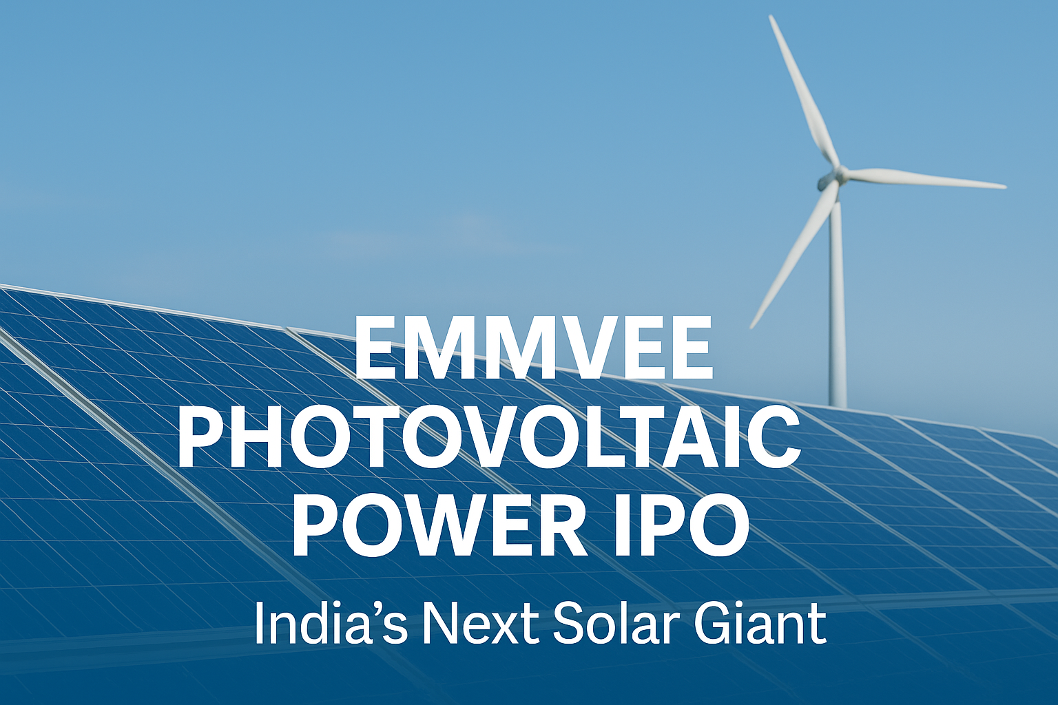 Emmvee Photovoltaic Power IPO: India’s Next Solar Giant