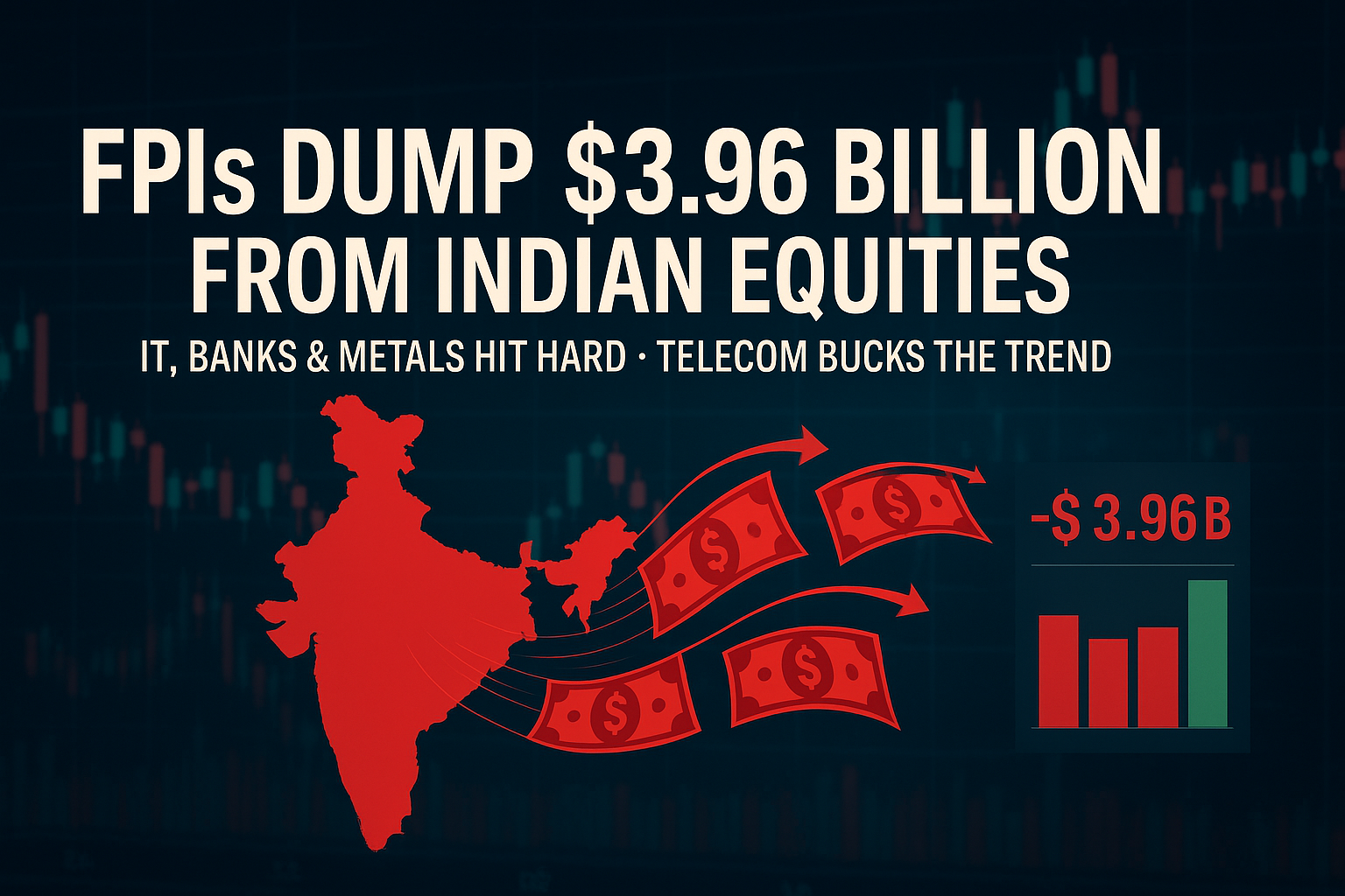 FPIs Dump $3.96 Billion in Indian Equities – April 2025