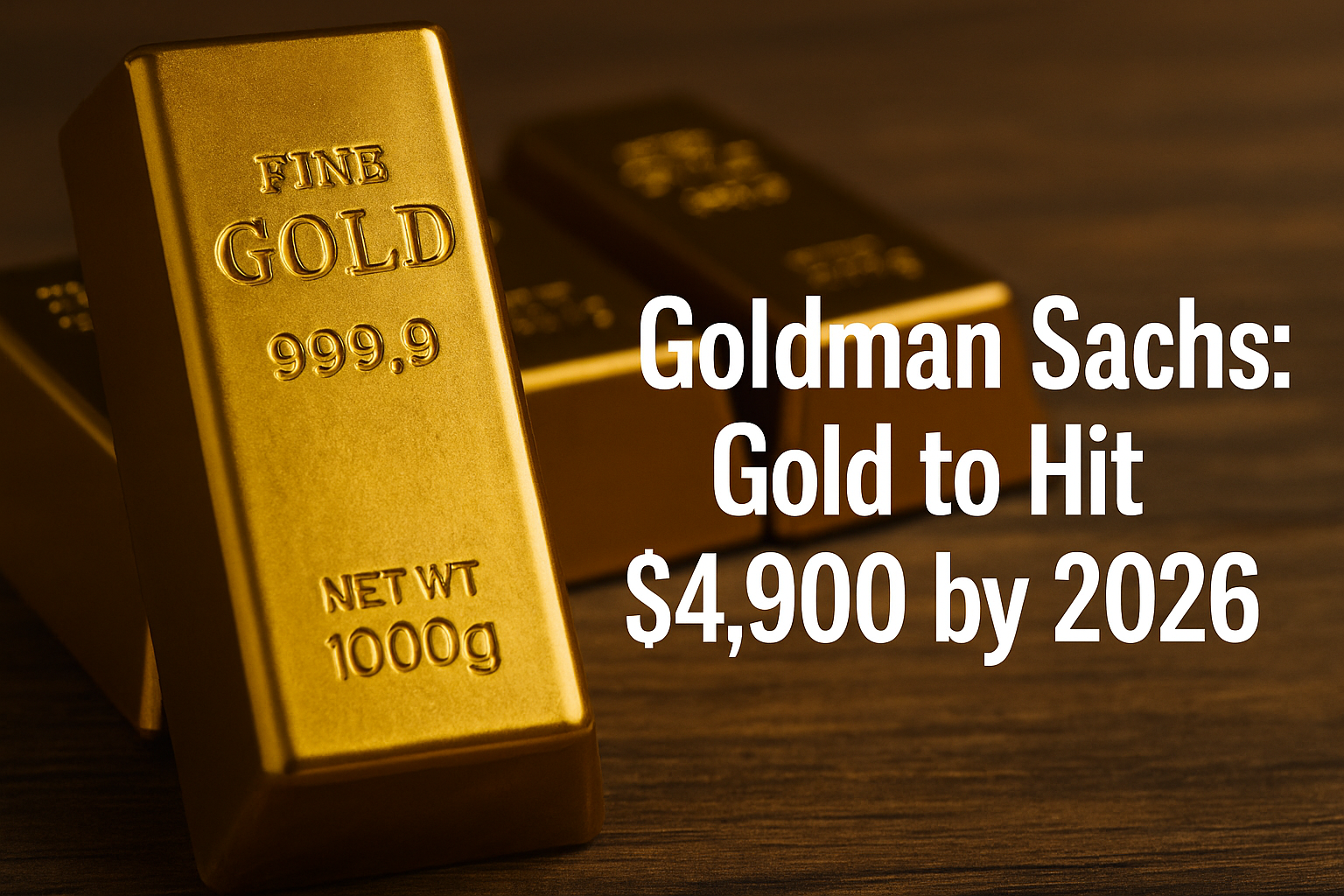 Gold at $4,900 by 2026? Goldman’s Big Call