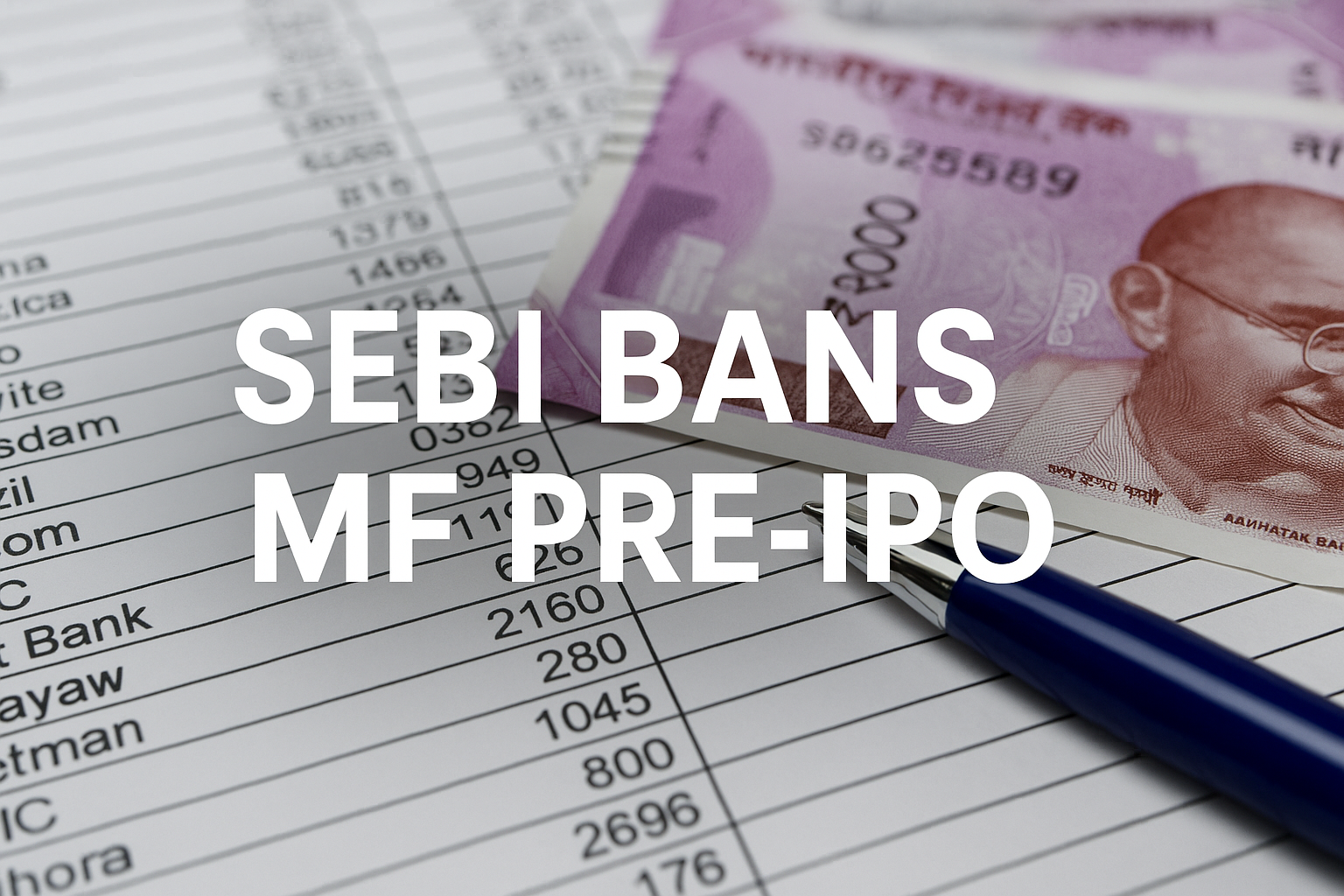 SEBI Restricts MF Pre-IPO Investments: Impact Explained