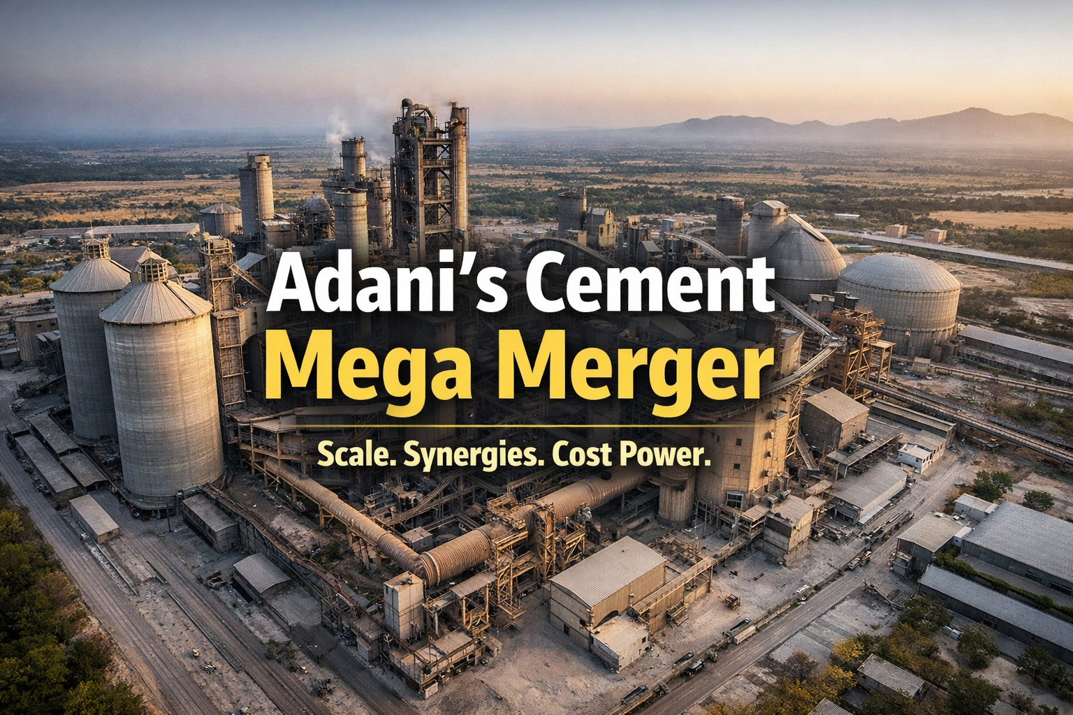Adani’s Cement Mega Merger Explained