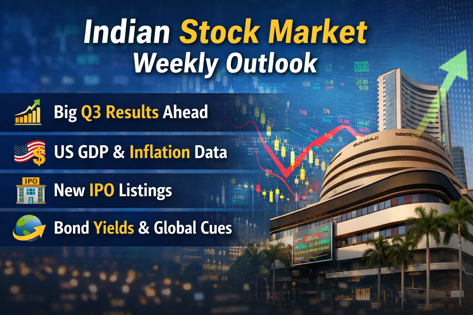 Indian Stock Market Weekly Outlook: Results, Data & Key Triggers